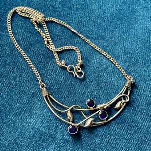 Large Silver 925 Necklace